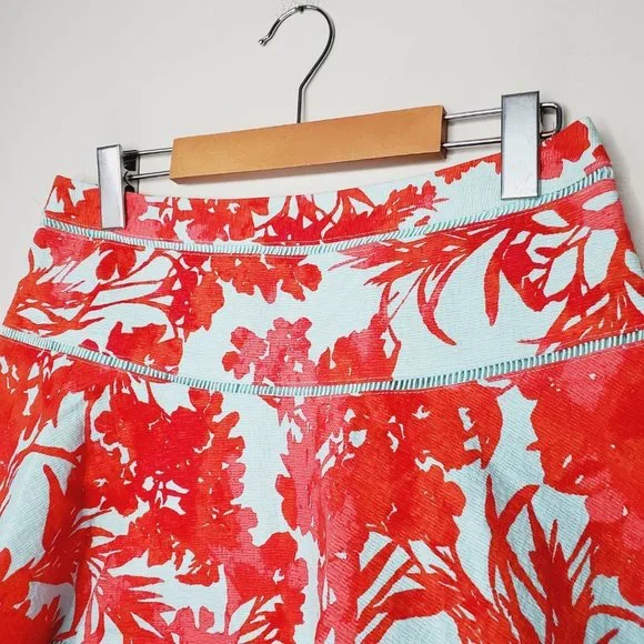 BANANA REPUBLIC Watercolor Fit & Flare Floral Skirt - Picture 4 of 7